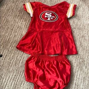 49ers cheerleading outfit
